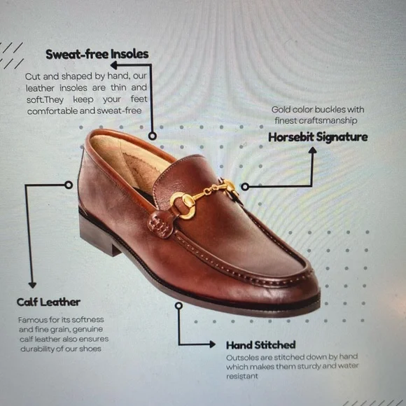Shoes | Brand New Italian Leather Brown Mens Loafers Slip On  display picture 2